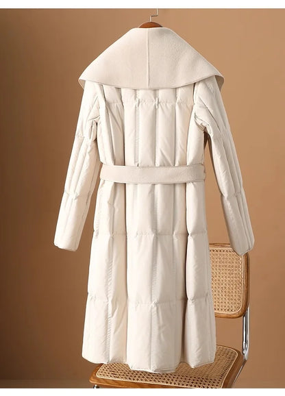 | Wool-Collar Down Coat