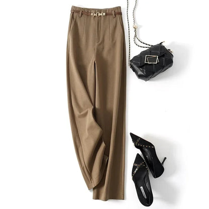 | Wide Leg Wool Trousers