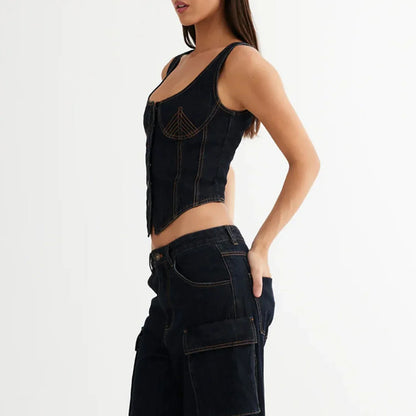 | Denim Vest Top
