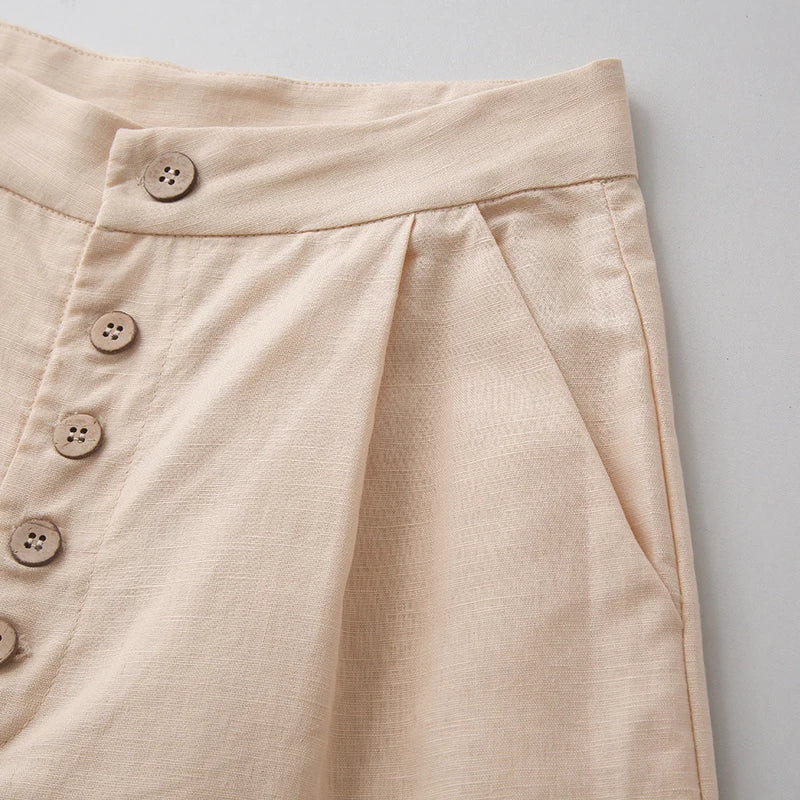 | Cotton Wide-Leg Pant