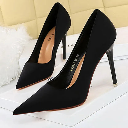 Purple High Heels Stiletto Luxury Party Shoes for Fashionable Women