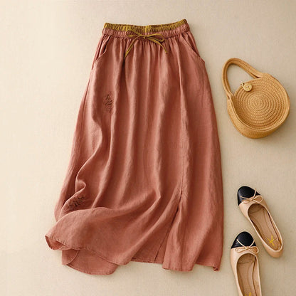 | 100% Linen Skirt