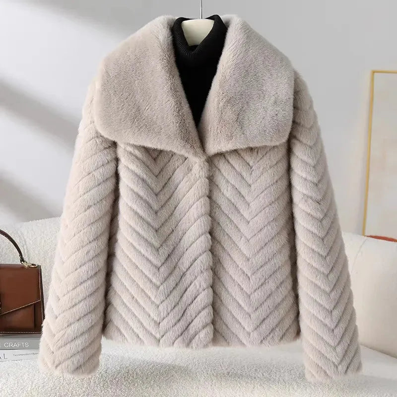 | Faux Mink Jacket