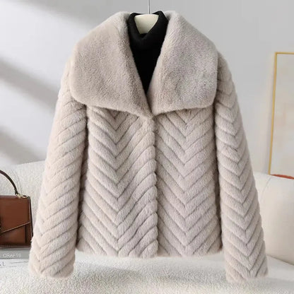 | Faux Mink Jacket