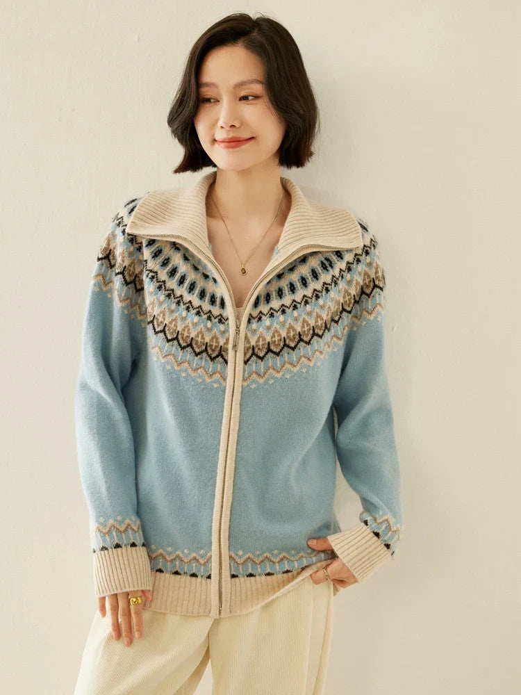 | Cashmere Zip-Up