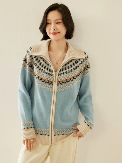 | Cashmere Zip-Up