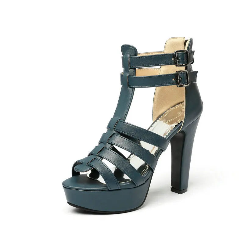 | Strapped Platform Heels