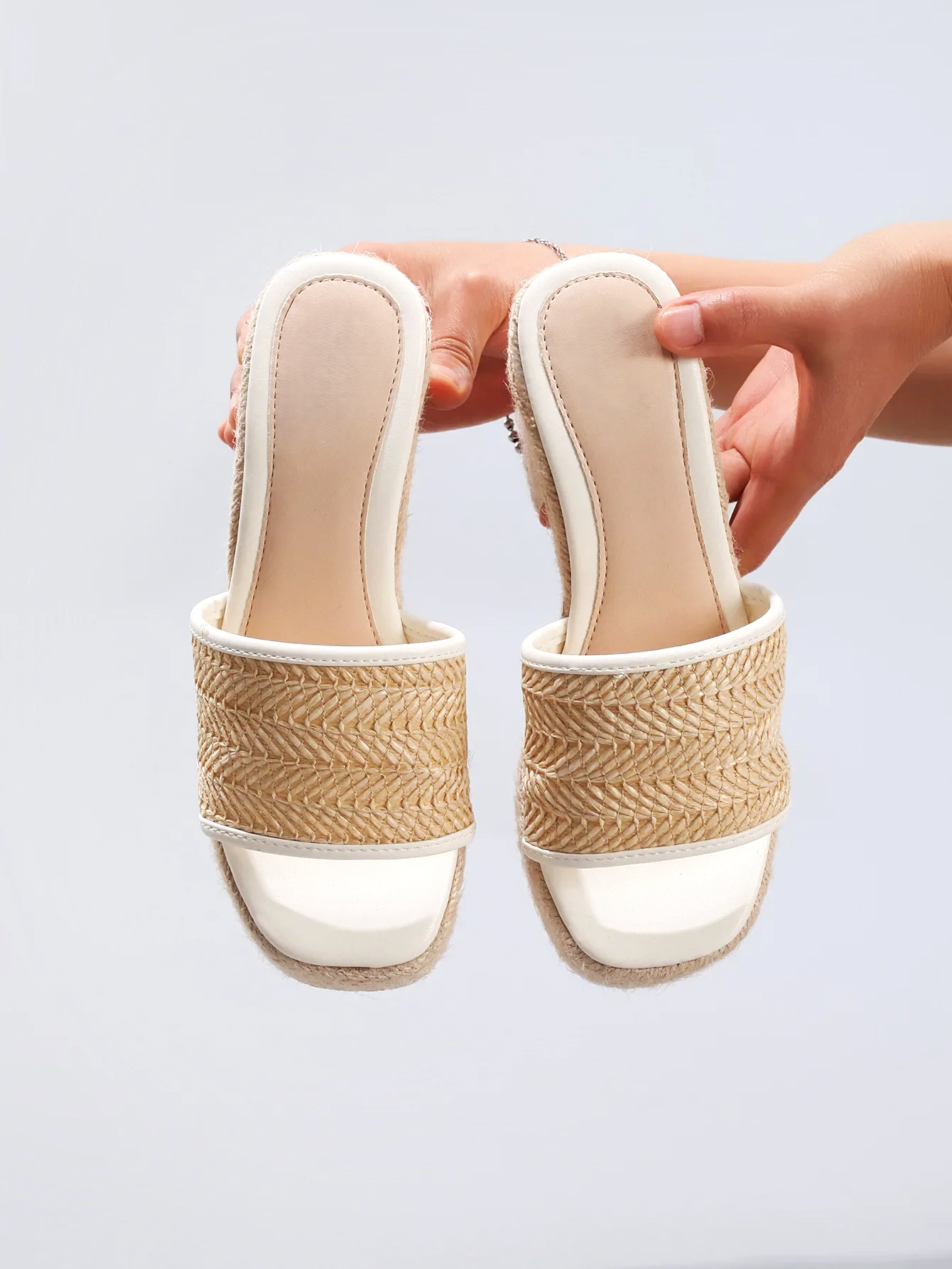 | Natural Woven Heels