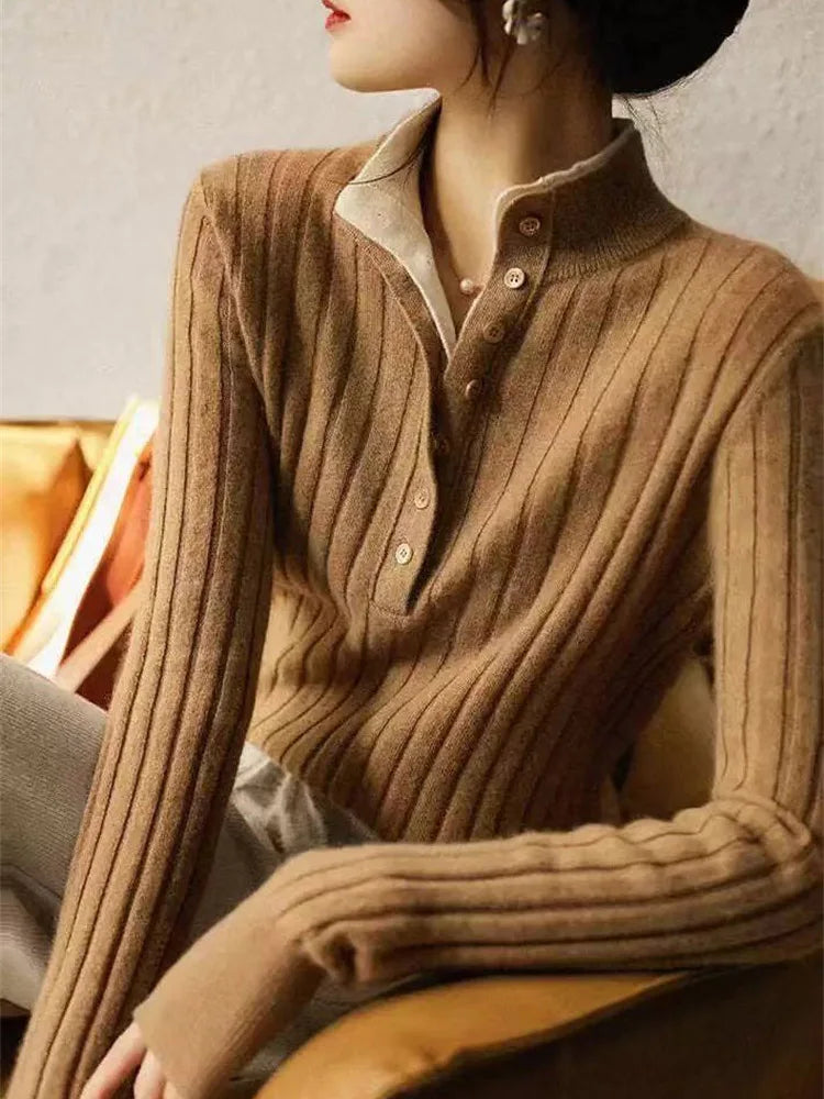 | Ribbed Wool Polo