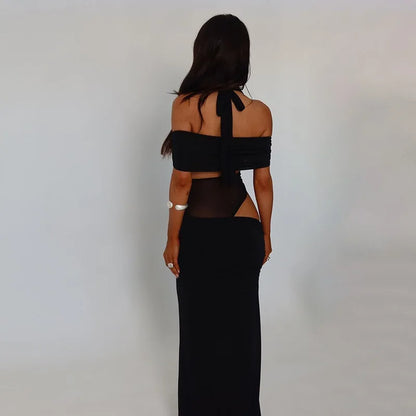 Lace Patchwork Cutout Slim Bodycon Dress