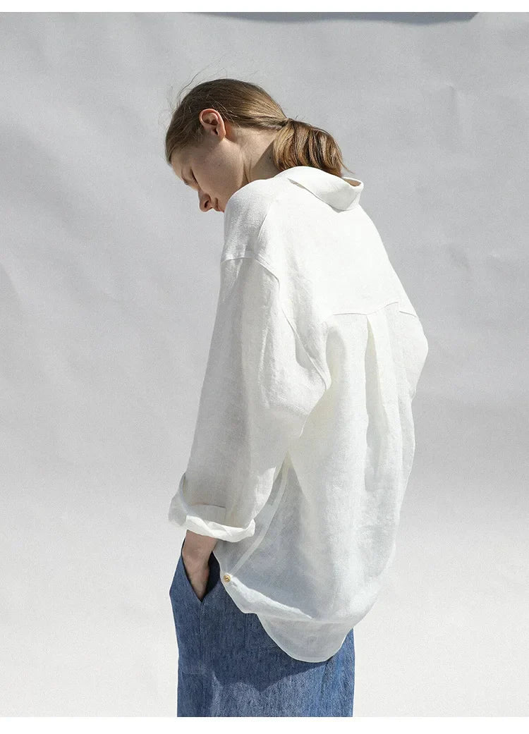 | Oversized Linen Blouse