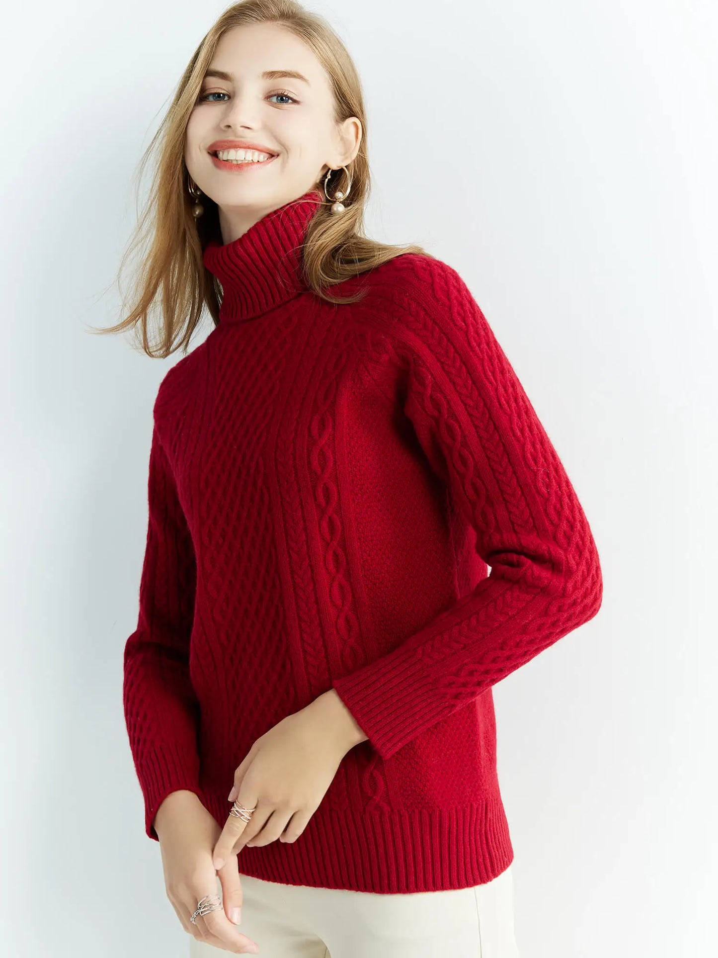 | Cable-Knit Classic Sweater
