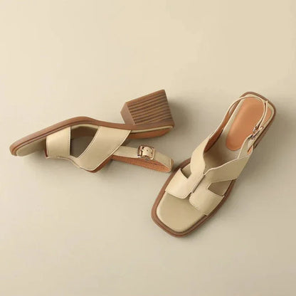 | Leather Heeled Sandals