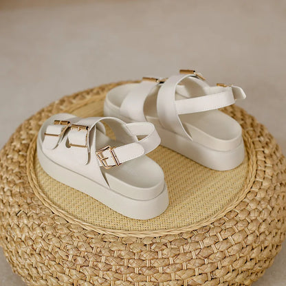 | Leather Platform Sandal