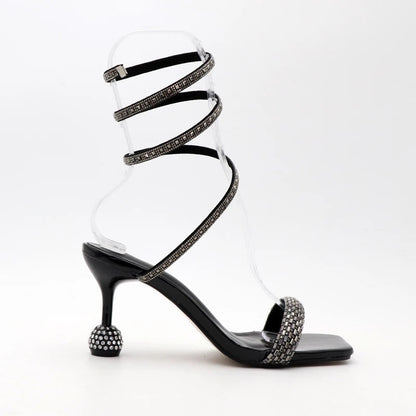 Rhinestone Fairy Open-toe High Heel Rome Sandals for Women