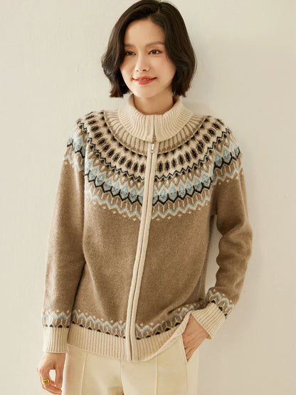 | Cashmere Zip-Up