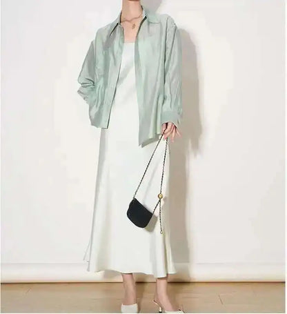 | Silk Poplin Blouse