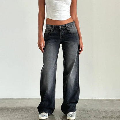 | Low-Waist Denim Pants