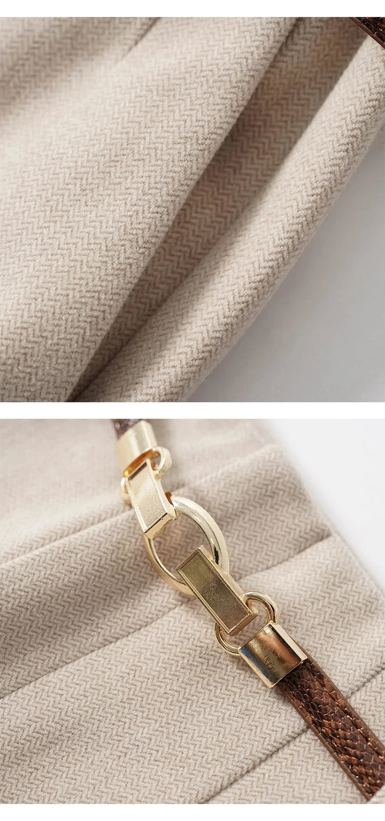 | Wide Leg Wool Trousers
