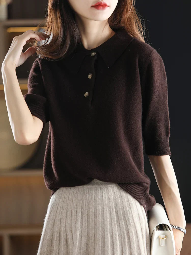 | Wool Polo Sweater