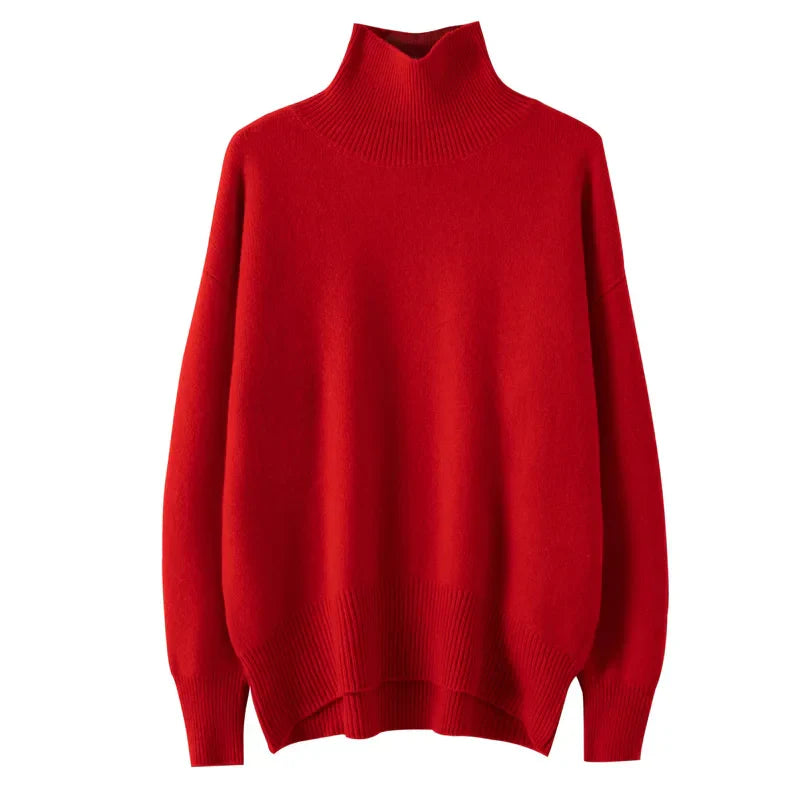 Cashmere Turtleneck Sweater | Relaxed Fit | Maison Collection