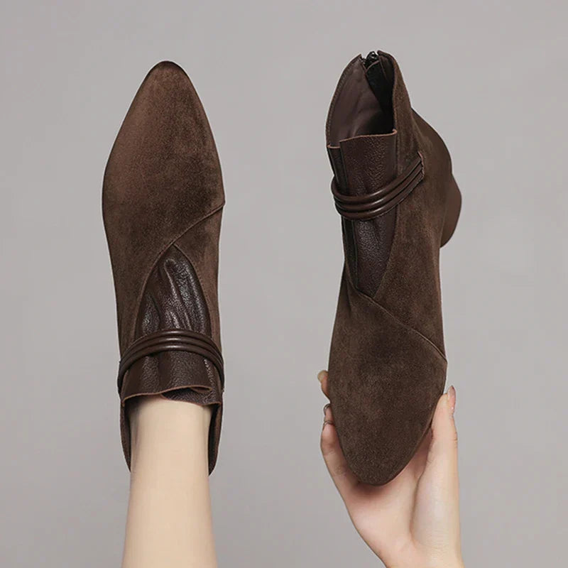 | Italian Crest Suede Boots