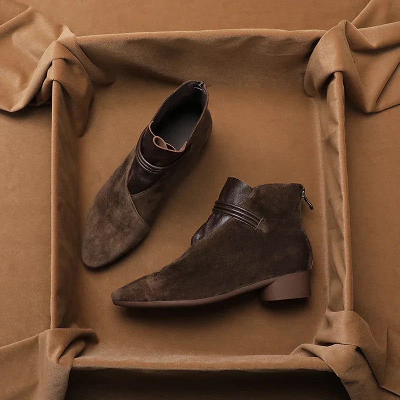 | Italian Crest Suede Boots
