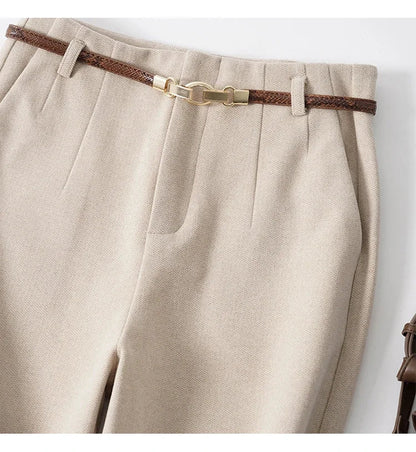 | Wide Leg Wool Trousers