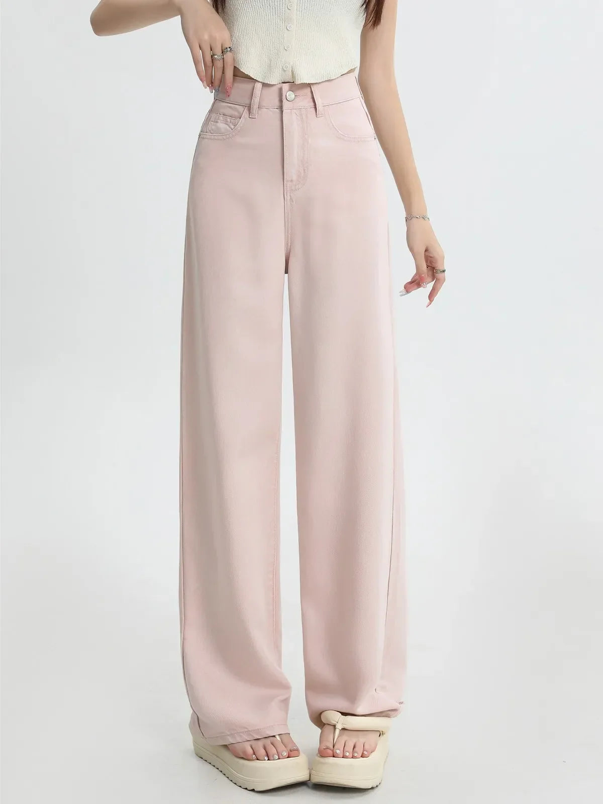 | Pink Denim Jeans