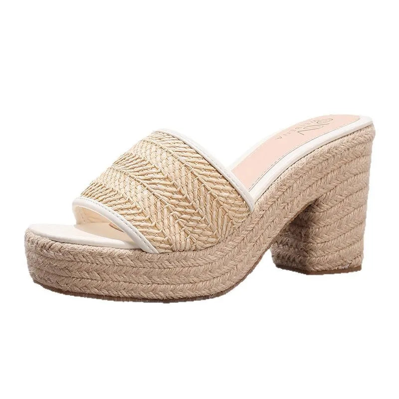 | Natural Woven Heels