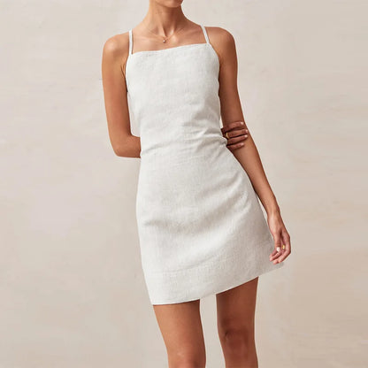 | Linen Mini Dress