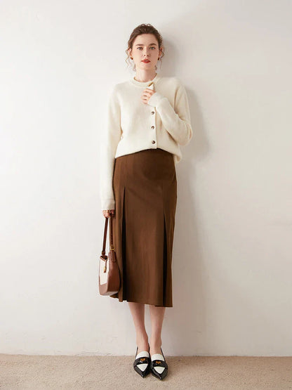 | Cashmere Button Cardigan