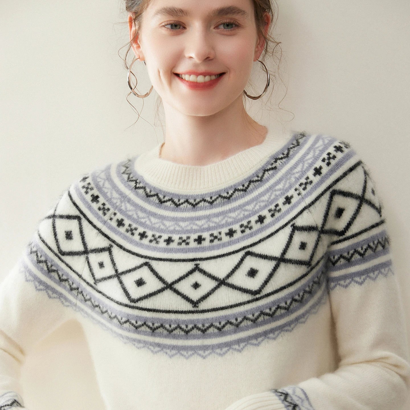 | Alpine Jacquard Cashmere Knit