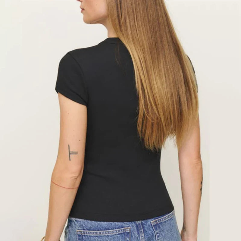 | Snapfront Knit Top