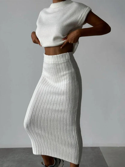 | Rib Sleeveless Set
