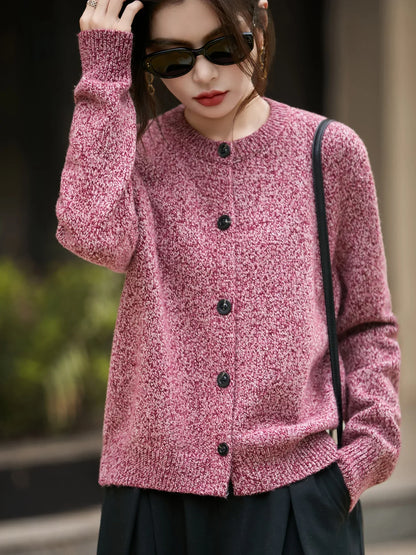 | Chunky-Knit Alpaca-Blend Cardigan