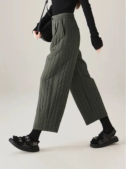 | Cotton Wide-Leg Pants