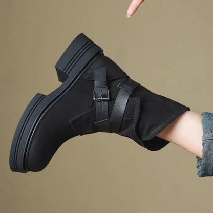 | Buckle Moto Boots