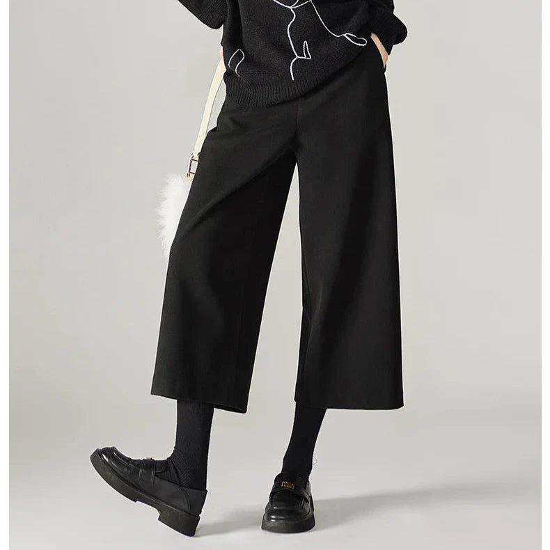 | Woolen Wide Leg Pants