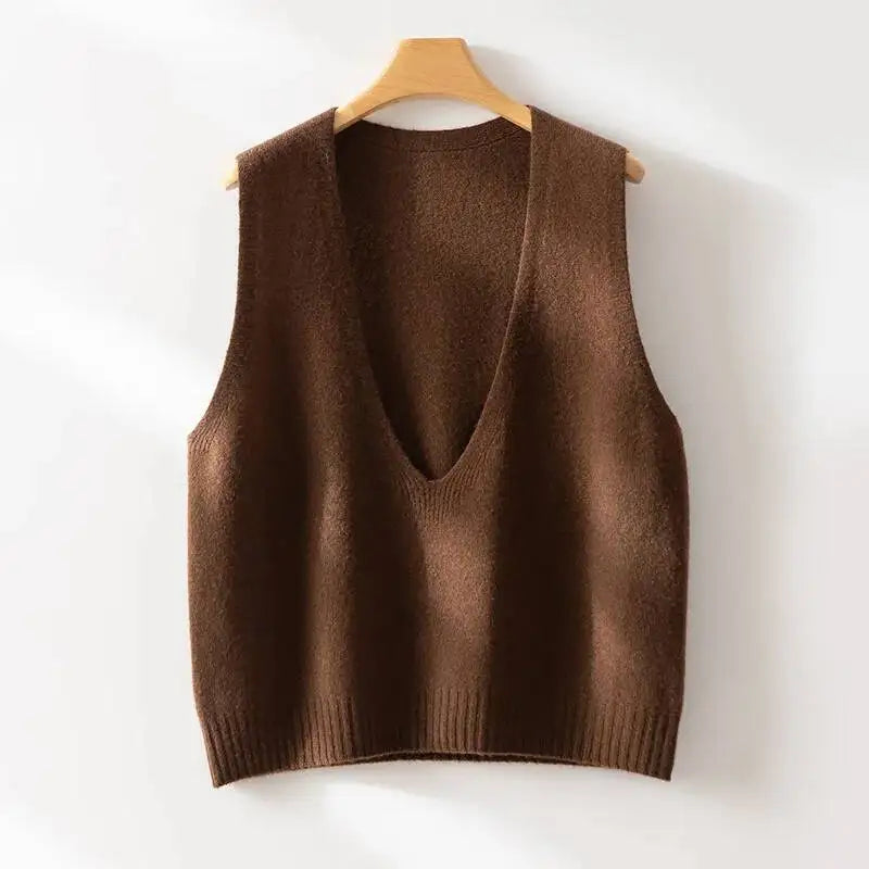 | Deep-V Wool Vest