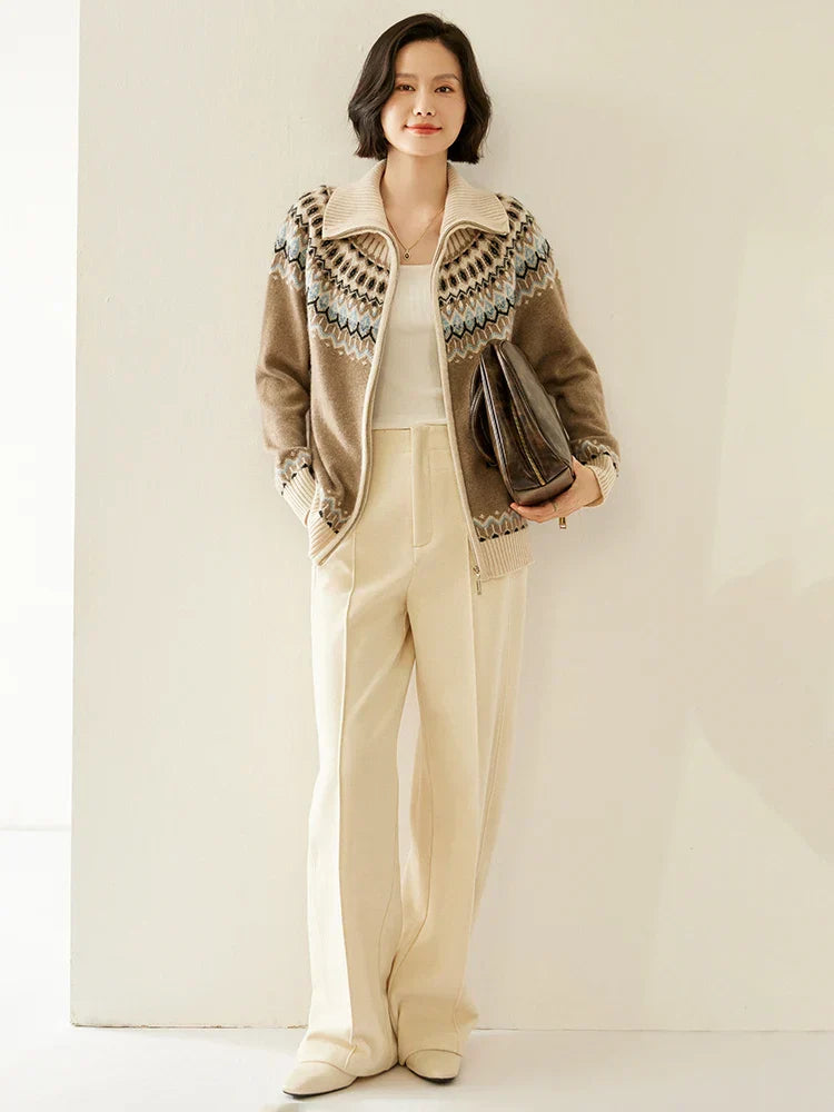 | Cashmere Zip-Up