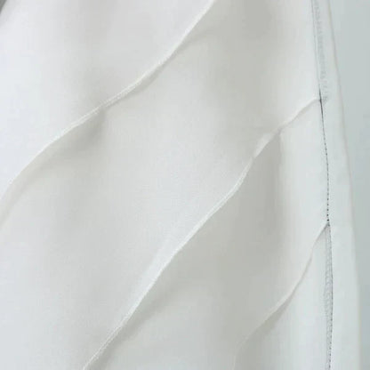 Boat Neck Asymmetric Diagonal Tiered Ombré Column Maxi Gown