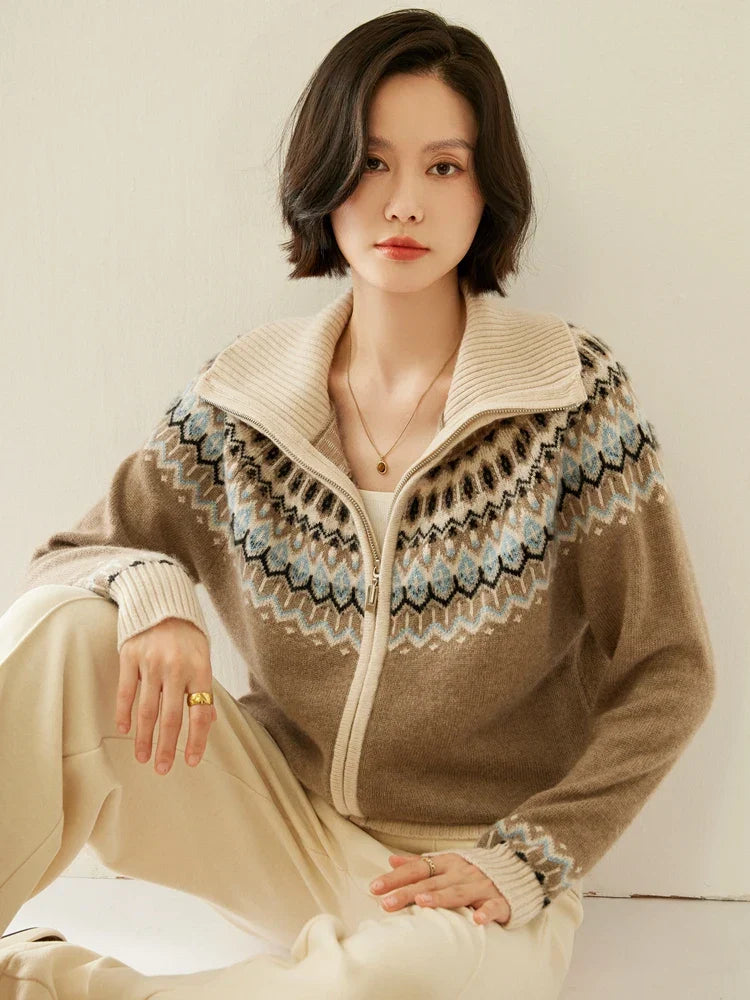 | Cashmere Zip-Up