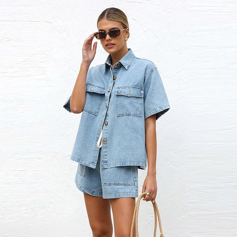 | Denim 2-Piece Set
