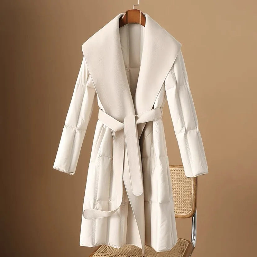 | Wool-Collar Down Coat