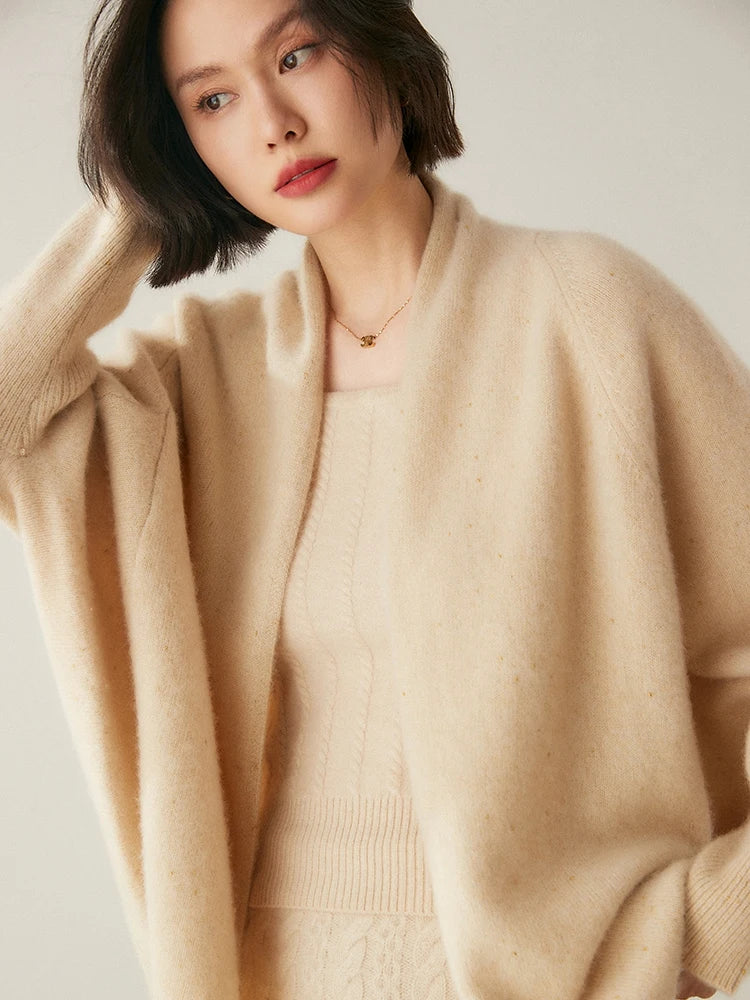 | Cashmere Shawl Sweater