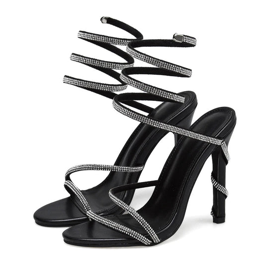 Crystal String Bead Sandals for Women's Summer Fashion