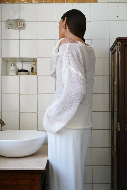 | Relaxed Crewneck Sweater