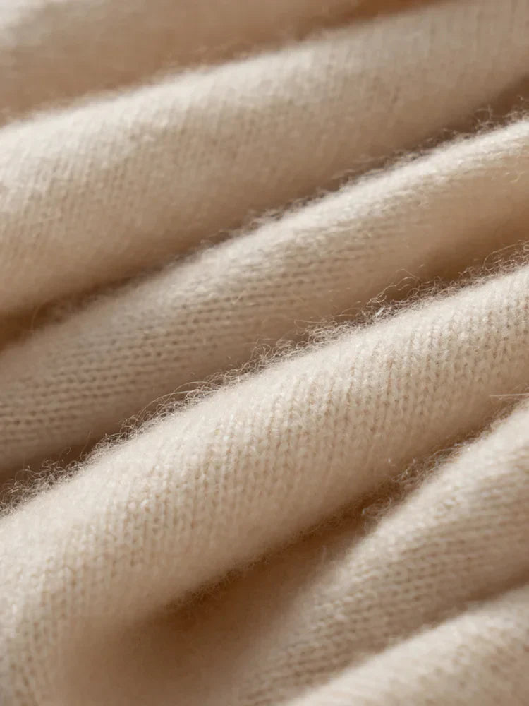 | Cashmere Pullover with Scarf Collar