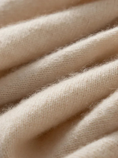 | Cashmere Pullover with Scarf Collar